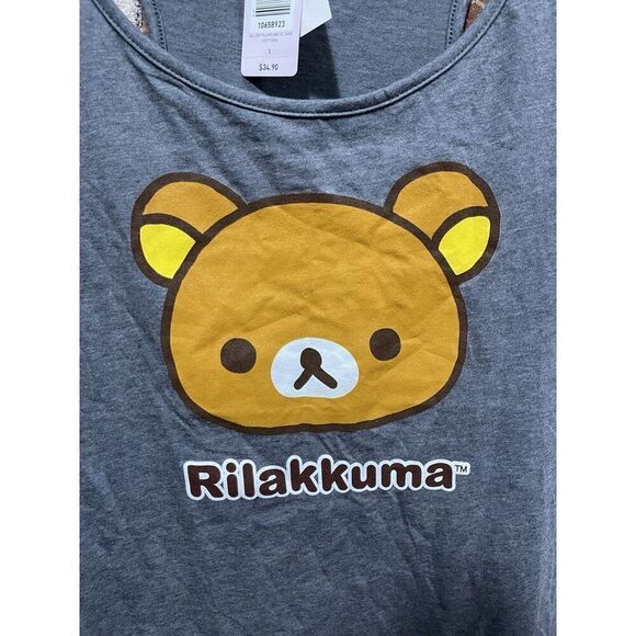 Torrid RILAKKUMA BEAR Women's Girls Plus Size Racerback Tank Top T-Shirt NWT 1 - Picture 2 of 5
